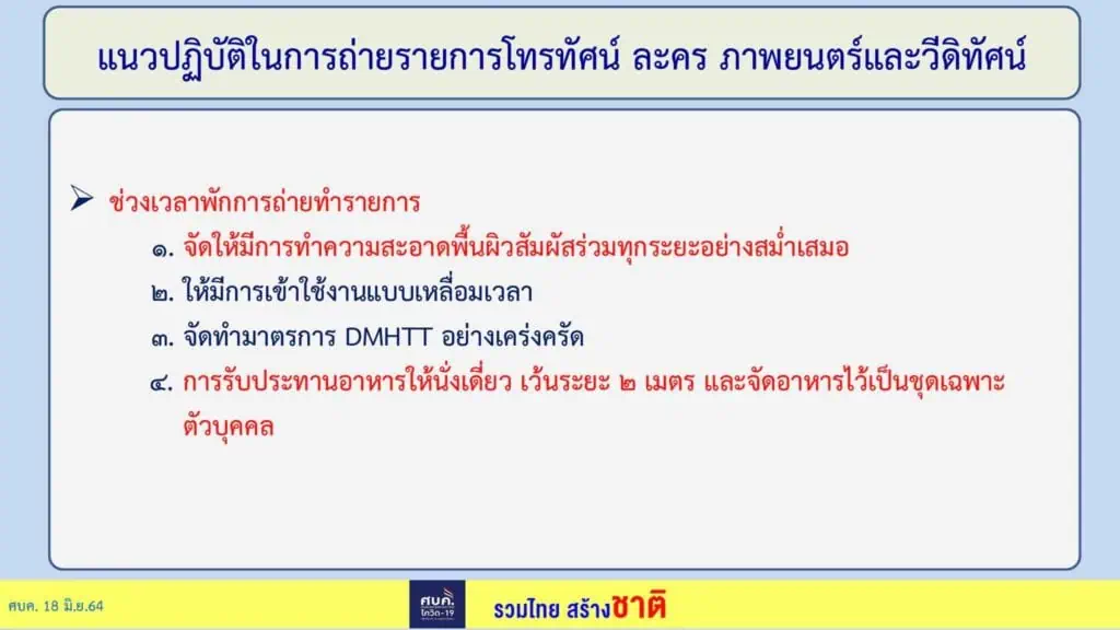 ศบค. เห็นชอบผ่อนคลายมาตรการ จัดแบ่งเขตตามระดับความรุนแรงระบาดโควิด-19 หรือโซนสีกำหนดแดงเข้ม กรุงเทพมหานคร นนทบุรี ปทุมธานี และสมุทรปราการ นั่งร้านอาหารได้ถึง 5 ทุ่ม