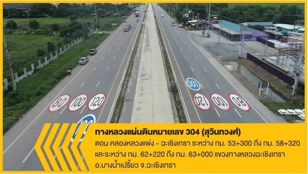 กระทรวงคมนาคมกำหนดถนนเพิ่มใช้ความเร็ว 120 กม./ชม.อีก 6 เส้นทาง เริ่ม 1 กันยายนนี้