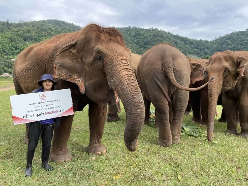 สยามไวเนอรี่ ห่วงใยเยี่ยวยา ช้างไทย-สัตว์นานาชนิด ส่งเงินสนับสนุนช่วยเหลือ 3,000,000 บาท