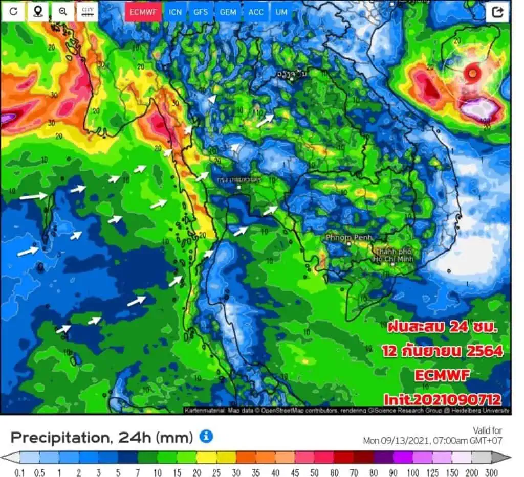 กรมอุตุฯเตือน 52 จังหวัด ฝนตกหนักถึงหนักมากระวังน้ำท่วม-น้ำป่า ‘กทม.-ปริมณฑล’ตกร้อยละ 80 ของพื้นที่ จับตาพายุโซนร้อน ‘โกนเซิน’