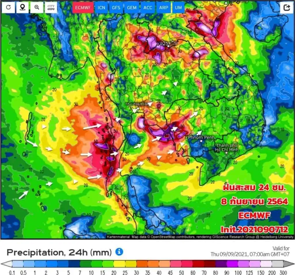 กรมอุตุฯเตือน 52 จังหวัด ฝนตกหนักถึงหนักมากระวังน้ำท่วม-น้ำป่า ‘กทม.-ปริมณฑล’ตกร้อยละ 80 ของพื้นที่ จับตาพายุโซนร้อน ‘โกนเซิน’