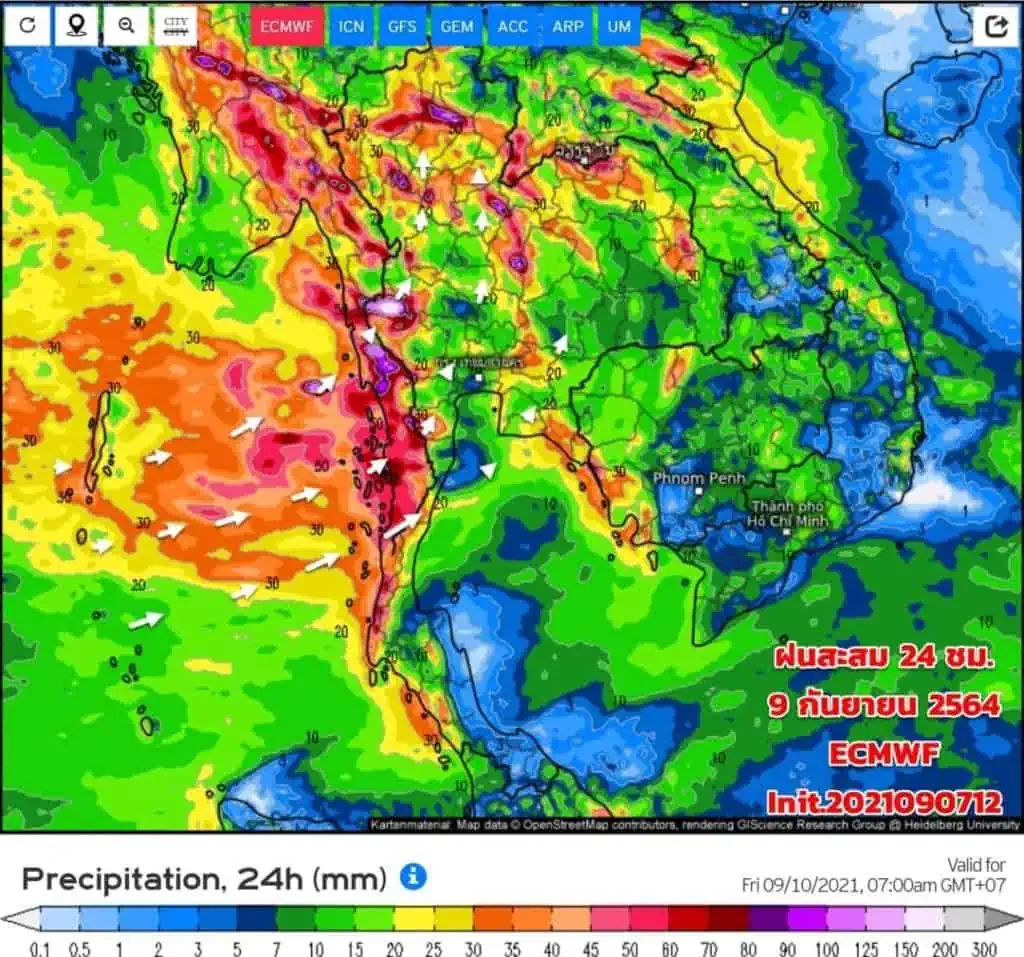 กรมอุตุฯเตือน 52 จังหวัด ฝนตกหนักถึงหนักมากระวังน้ำท่วม-น้ำป่า ‘กทม.-ปริมณฑล’ตกร้อยละ 80 ของพื้นที่ จับตาพายุโซนร้อน ‘โกนเซิน’