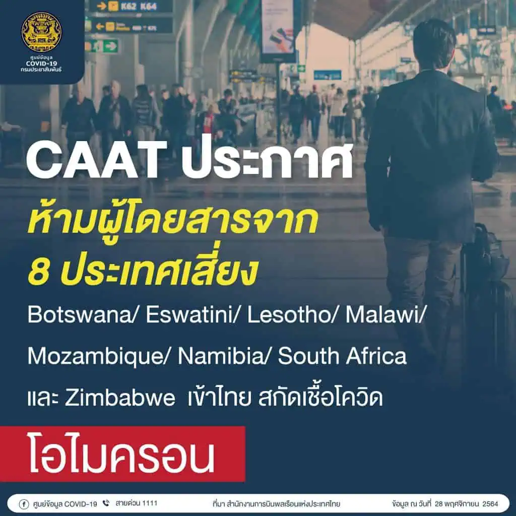 สาธารณสุข ประชุม EOC กำชับติดตามเฝ้าระวังสายพันธุ์โอไมครอนใกล้ชิด พบกลุ่มที่มีความรุนแรงสูงสุดหรือกลุ่มน่ากังวล (VOC : Variant of Concern)