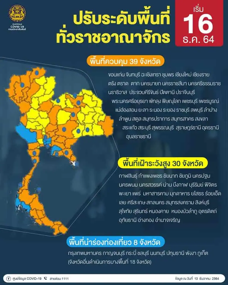 ศบค. เห็นชอบทุกพื้นที่เปิดบริการและดื่มสุราได้ในคืนวันที่ 31 ธ.ค. 64 - 1 ม.ค. 65 ไม่เกิน 01.00 น. พร้อมให้จัดงานช่วงปีใหม่และสวดมนต์ข้ามปี