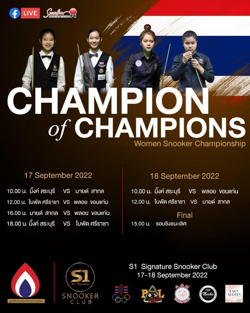 รวมสุดยอด 4 นักสนุกเกอร์สาวแชมป์โลก ประชันศึก"สุดยอดแชมป์ ระดับประเทศ" รวมสุดยอด 4 นักสนุกเกอร์สาวแชมป์โลก ประชันศึก"สุดยอดแชมป์ ระดับประเทศ"