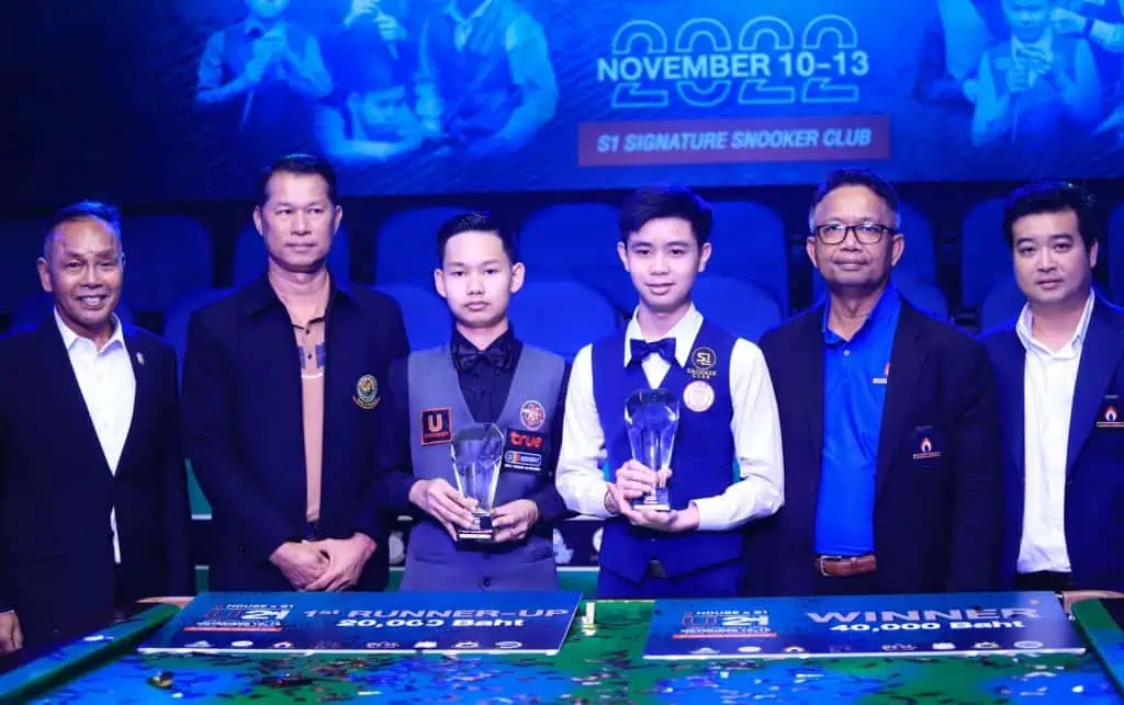 ไบร์ท ศรีราชา คิวคมตบเอาชนะ ฟิว ชบา 4-0 ศึกสนุกเกอร์ "Q HOUSE & S1 SNOOKER CHAMPIONSHIP U21" คว้าตั๋วไปบินลัดฟ้าไปประเทศอังกฤษต่อยอดสู่ระดับอาชีพ