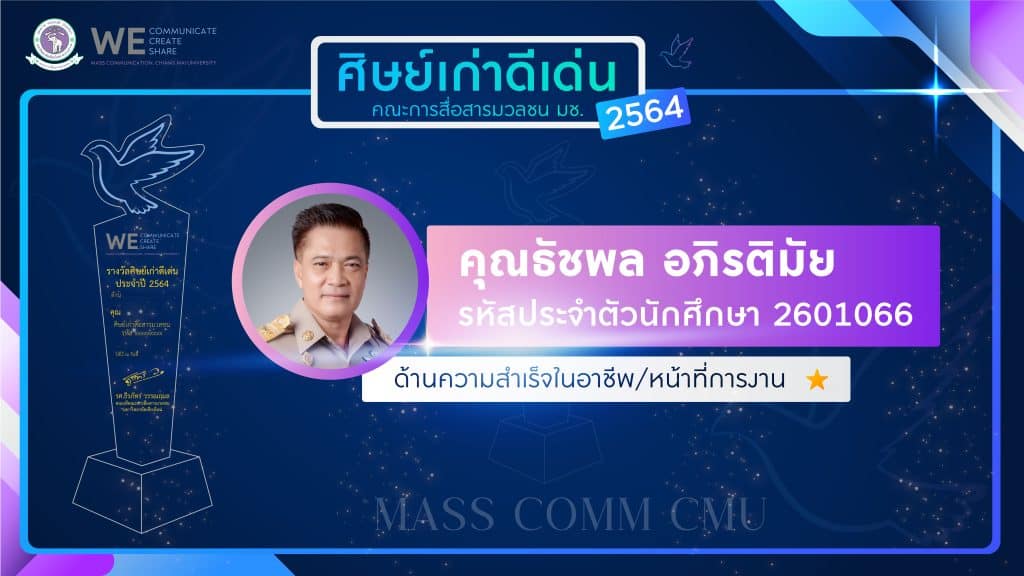 "นาฏยา" คว้ารางวัลศิษย์เก่าดีเด่น "แมสคอมมช." ปี 65 ด้านผู้มีคุณูปการต่อคณะ "นาฏยา" คว้ารางวัลศิษย์เก่าดีเด่น "แมสคอมมช." ปี 65 ด้านผู้มีคุณูปการต่อคณะ