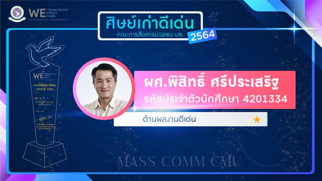 "นาฏยา" คว้ารางวัลศิษย์เก่าดีเด่น "แมสคอมมช." ปี 65 ด้านผู้มีคุณูปการต่อคณะ "นาฏยา" คว้ารางวัลศิษย์เก่าดีเด่น "แมสคอมมช." ปี 65 ด้านผู้มีคุณูปการต่อคณะ
