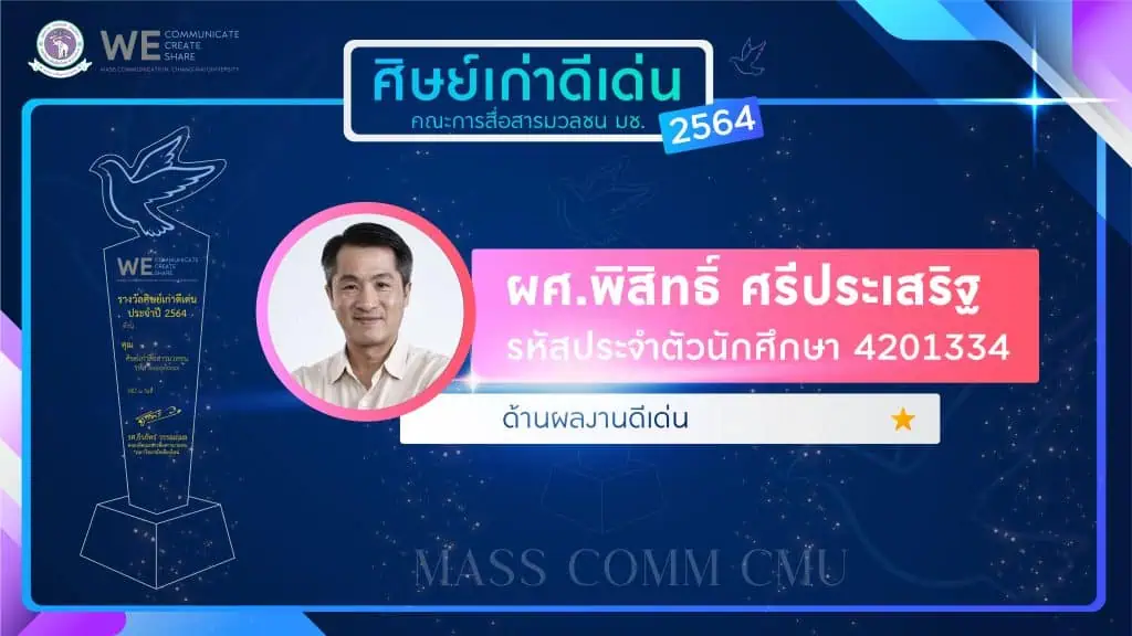 "นาฏยา" คว้ารางวัลศิษย์เก่าดีเด่น "แมสคอมมช." ปี 65 ด้านผู้มีคุณูปการต่อคณะ