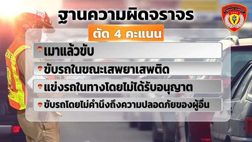 ตำรวจภูธรภาค 5 แจงหลักเกณฑ์ตัดแต้มผู้ขับขี่ ก่อนบังคับใช้จริง 9 ม.ค. 66