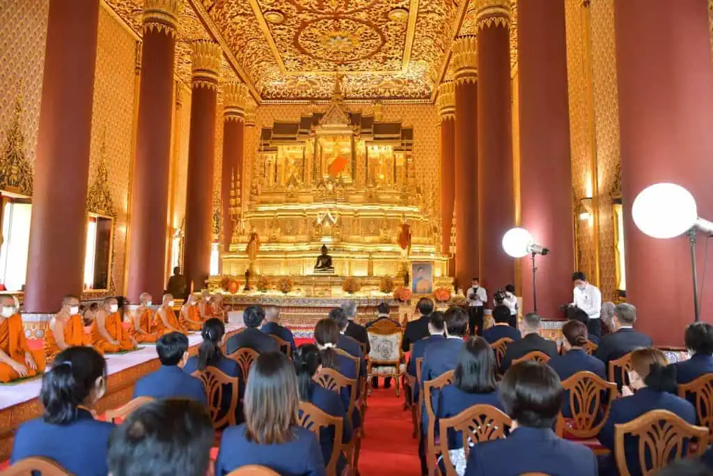 มูลนิธิอาสาเพื่อนพึ่ง(ภาฯ)ยามยาก สภากาชาดไทย จัดพิธีสวดถวายพระพรชัยมงคล