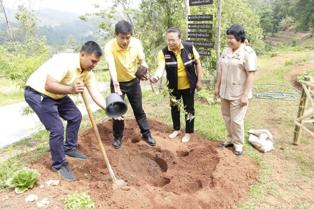 เกษตรเชียงใหม่ ร่วมโครงการ "เกษตรวิชญา" ขยายผลแปลงเรียนรู้ไม้ผลเมืองหนาวแก่เกษตรกร