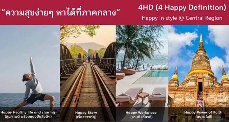 ททท.ภาคกลางเดินแผนตลาดเชิงรุก 4 HD ความสุขง่าย ๆ หาได้ที่ภาคกลาง