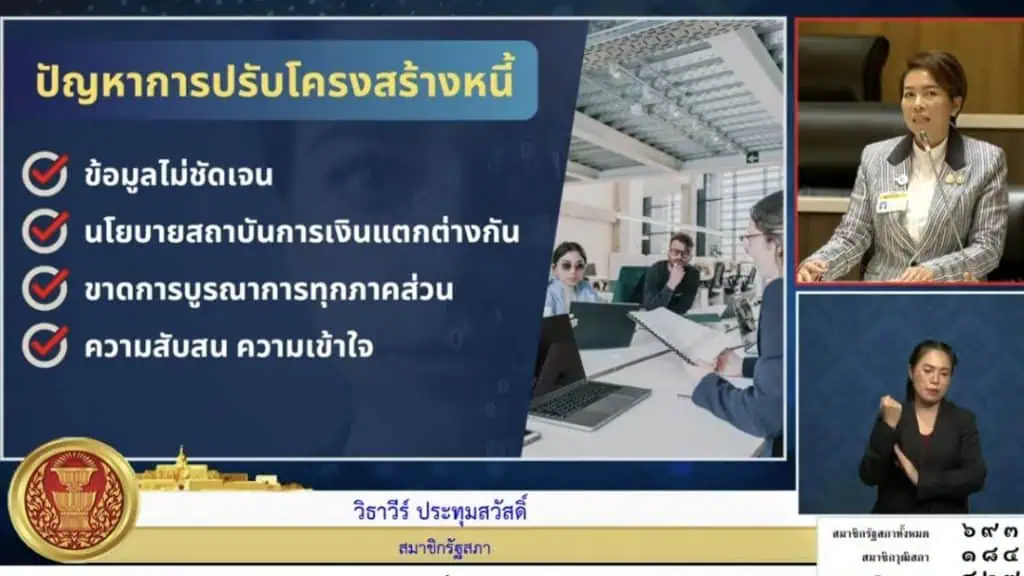 "สว.วิธาวีร์" แนะรัฐบาลสร้างอาชีพ-เพิ่มรายได้ควบคู่แก้หนี้สิน