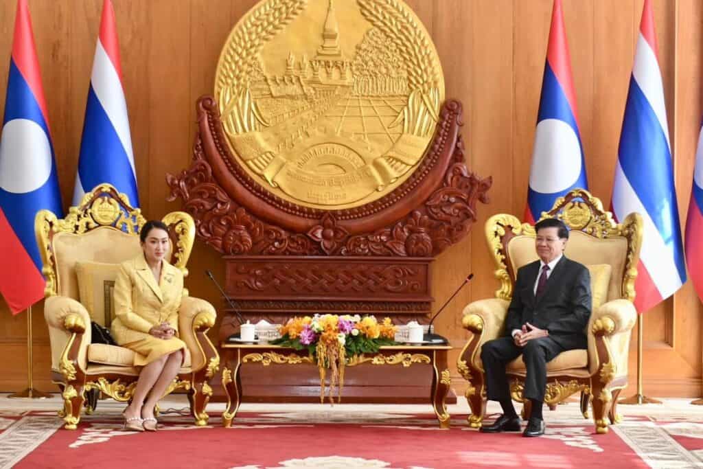 นายกฯ แพทองธาร หารือนายกรัฐมนตรี สปป. ลาว เร่งแก้ท็อป 5 ปัญหาข้ามแดน โดย 2 ผู้นำร่วมเป็นสักขีพยานลงนาม 6 ฉบับ นายกฯ แพทองธาร หารือนายกรัฐมนตรี สปป. ลาว เร่งแก้ท็อป 5 ปัญหาข้ามแดน โดย 2 ผู้นำร่วมเป็นสักขีพยานลงนาม 6 ฉบับ