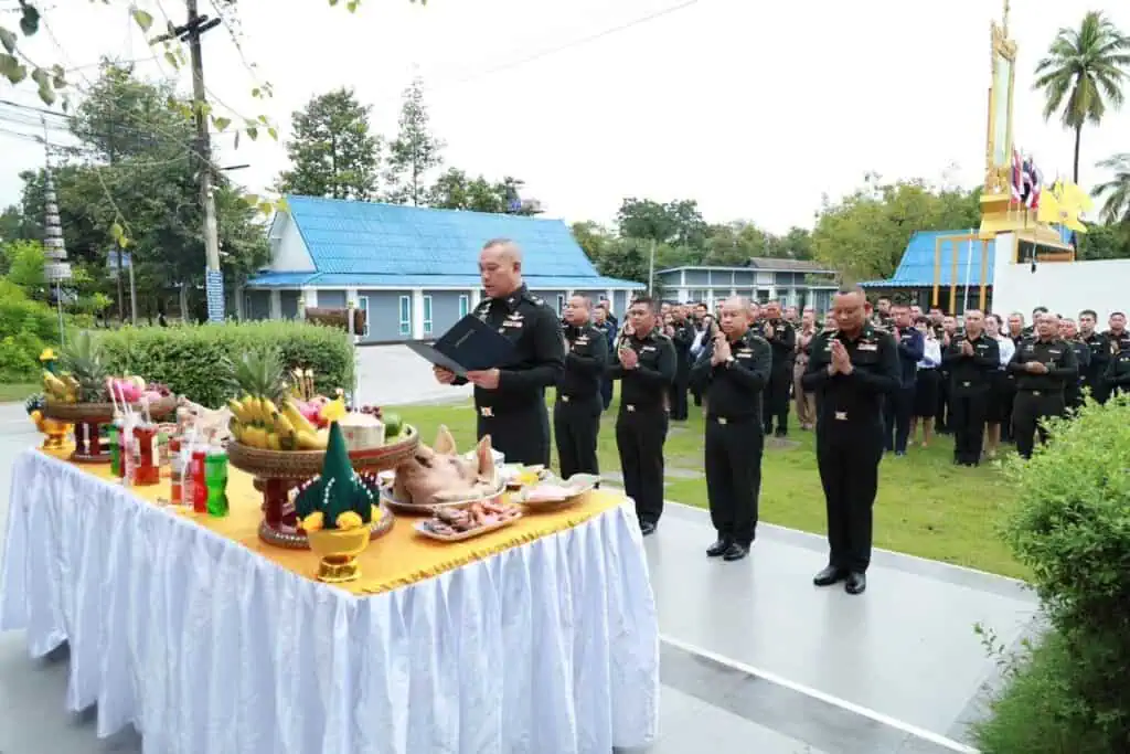 ผอ.สนภ.3 นทพ. เป็นประธานพิธีเจริญพระพุทธมนต์สมโภช “พระพุทธมหาจักรพรรดิอมรรัตนนาคาธิบดี“