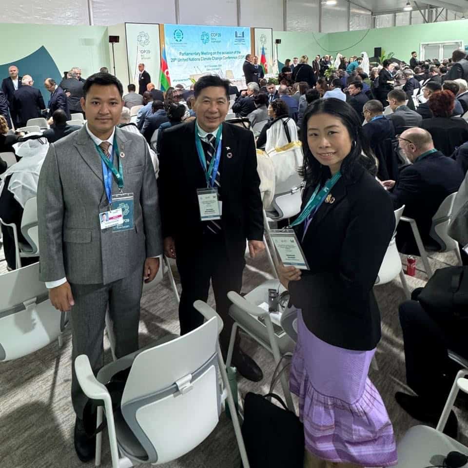 คณะผู้แทนรัฐสภาไทย เข้าร่วมการประชุมภาครัฐสภาในโอกาสการประชุมรัฐภาคีอนุสัญญาสหประชาชาติว่าด้วยการเปลี่ยนแปลงสภาพภูมิอากาศ สมัยที่ 29 (COP29) วันแรก คณะผู้แทนรัฐสภาไทย เข้าร่วมการประชุมภาครัฐสภาในโอกาสการประชุมรัฐภาคีอนุสัญญาสหประชาชาติว่าด้วยการเปลี่ยนแปลงสภาพภูมิอากาศ สมัยที่ 29 (COP29) วันแรก