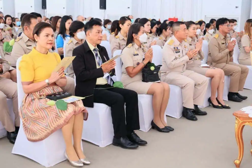 สกสค. ร่วมพิธีเจริญพระพุทธมนต์ถวายเป็นพุทธบูชาพระบรมสารีริกธาตุ