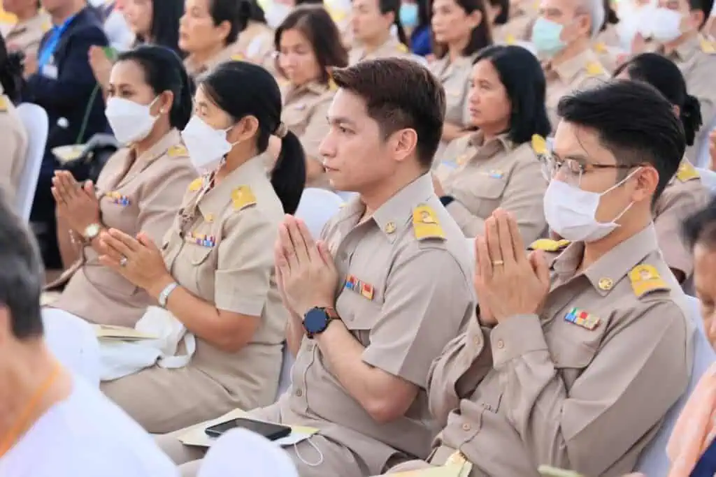 สกสค. ร่วมพิธีเจริญพระพุทธมนต์ถวายเป็นพุทธบูชาพระบรมสารีริกธาตุ