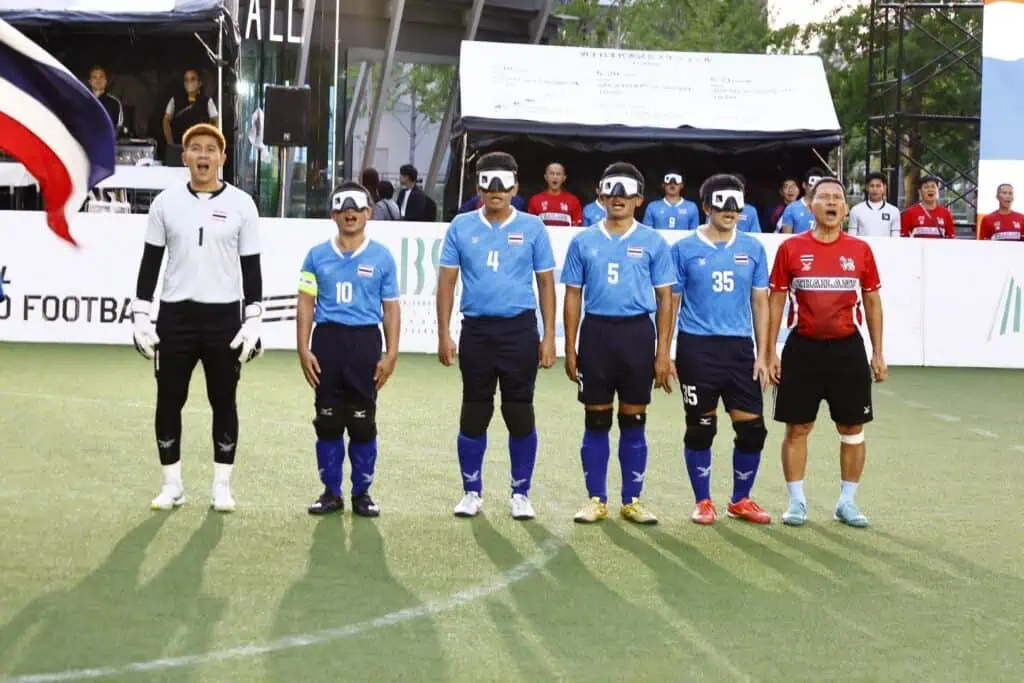แข้งคนตาบอดไทยบดกับญี่ปุ่นสุดระทึก ก่อนพ่ายดวลจุดโทษ 1-3