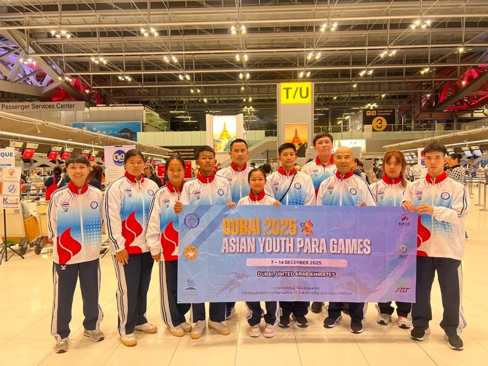 'พล.ต.โอสถ' นำทัพพาราเยาวชนไทยยกพลสู่ดูไบ สู้ศึกเอเชียนยูธพาราเกมส์ ครั้งที่ 5 'พล.ต.โอสถ' นำทัพพาราเยาวชนไทยยกพลสู่ดูไบ สู้ศึกเอเชียนยูธพาราเกมส์ ครั้งที่ 5