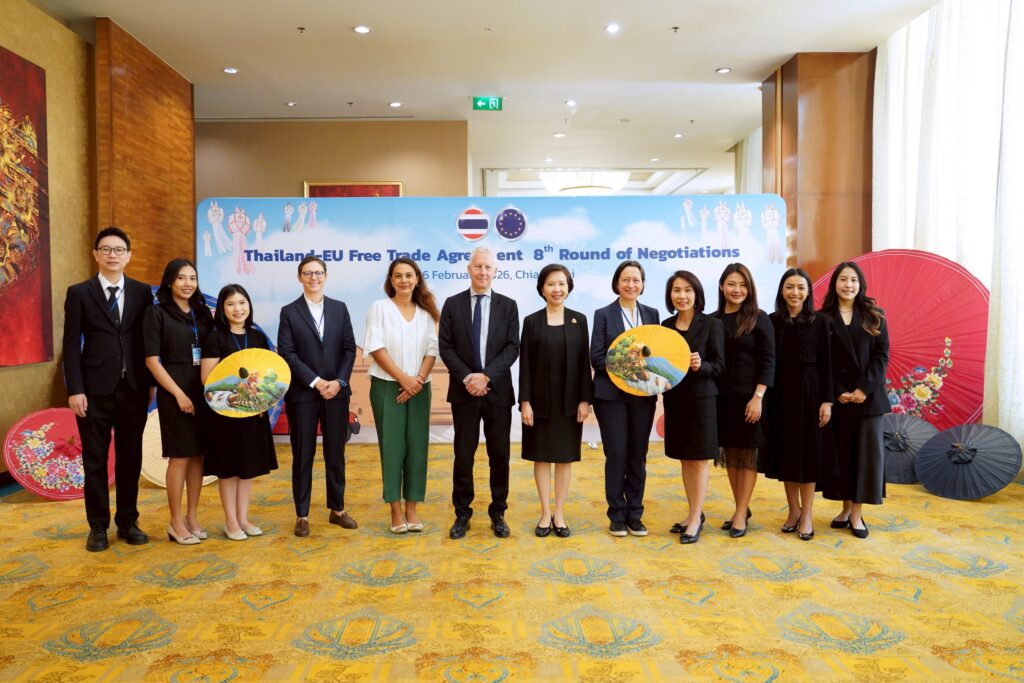 พาณิชย์ เดินหน้าเจรจา FTA ไทย-EU รอบที่ 8 ตั้งเป้าปิดดีลภายในปีนี้ พาณิชย์ เดินหน้าเจรจา FTA ไทย-EU รอบที่ 8 ตั้งเป้าปิดดีลภายในปีนี้